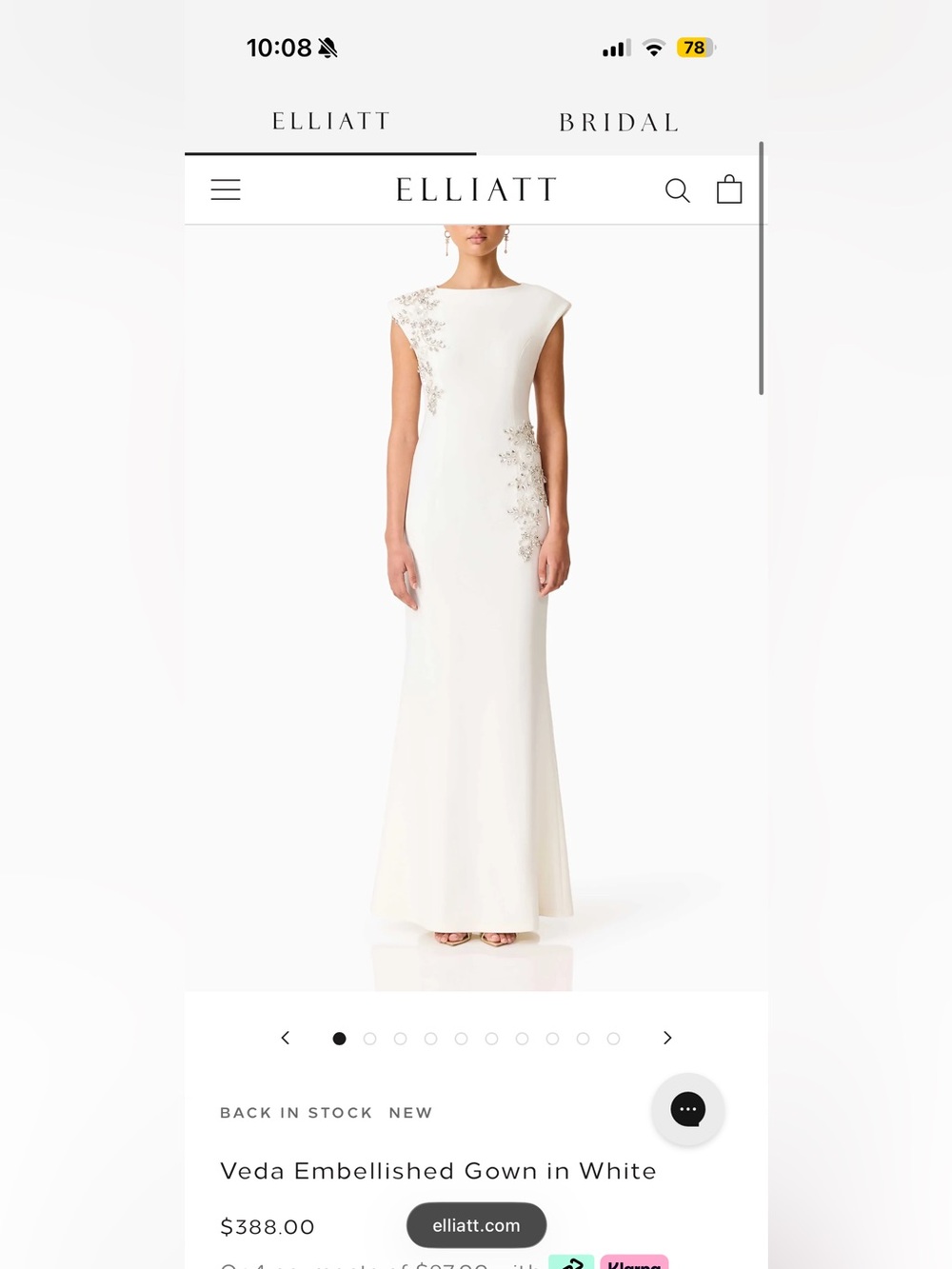 Elliatt White Veda Embellished Maxi Dress